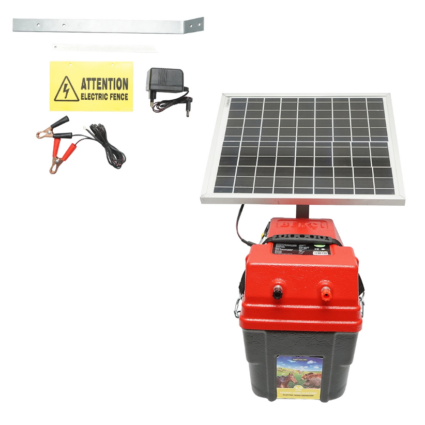 Aparat generator de impulsuri 6.9 Joule 12-220V cu baterie 12V, 14A si panou solar 20W