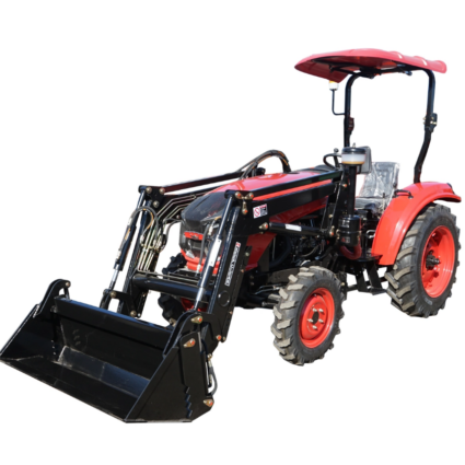 Tractor 35HP 4×4 semicabina cu incarcator frontal
