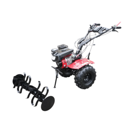 Motocultor 7.5CP cu freza 100cm, motor benzina 4 timpi 212cc OHV, viteze 2+1, transmisie pinioane, roti 19×7-8